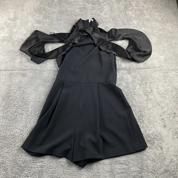 Alice + Olivia Flare Dress Womens 2 Black - Picture 1 of 16